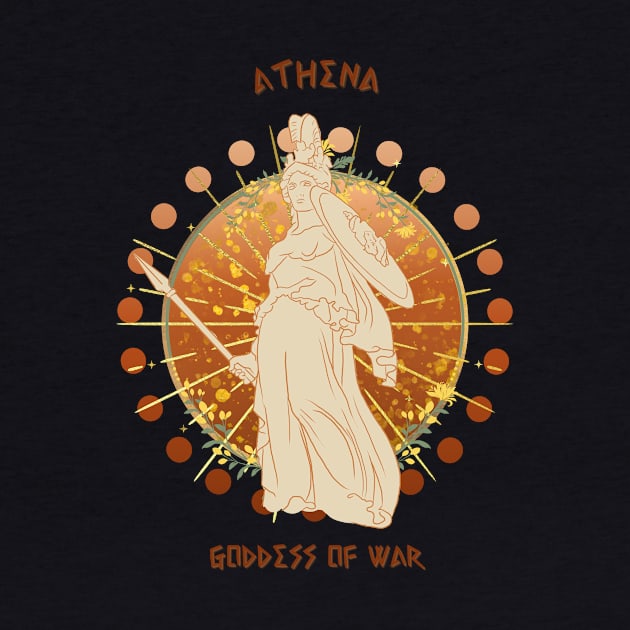 Athena goddess of wisdom and warfare by Mirksaz